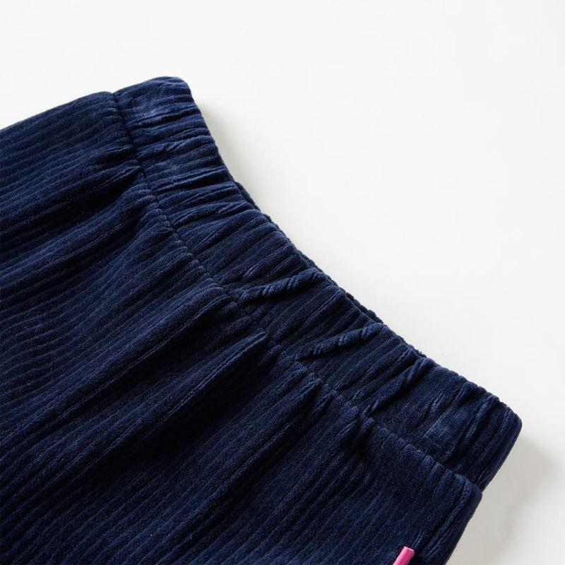 Afbeelding laden in galerijviewer, VidaXL Kinderbroek 92 ribfluweel marineblauw
