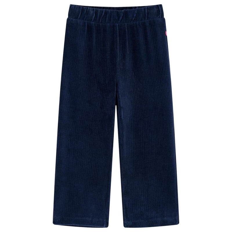 Afbeelding laden in galerijviewer, Vidaxl kinderbroek 104 ribfluweel marineblauw
