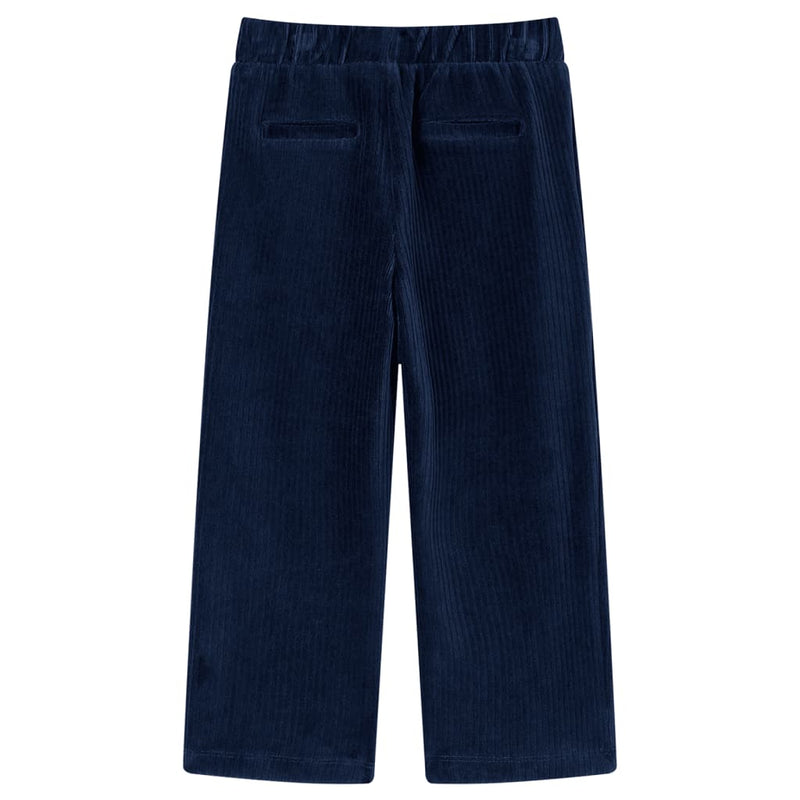 Afbeelding laden in galerijviewer, Vidaxl kinderbroek 104 ribfluweel marineblauw

