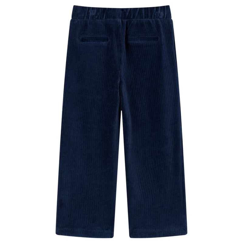 Afbeelding laden in galerijviewer, VidaXL Kinderbroek 140 ribfluweel marineblauw
