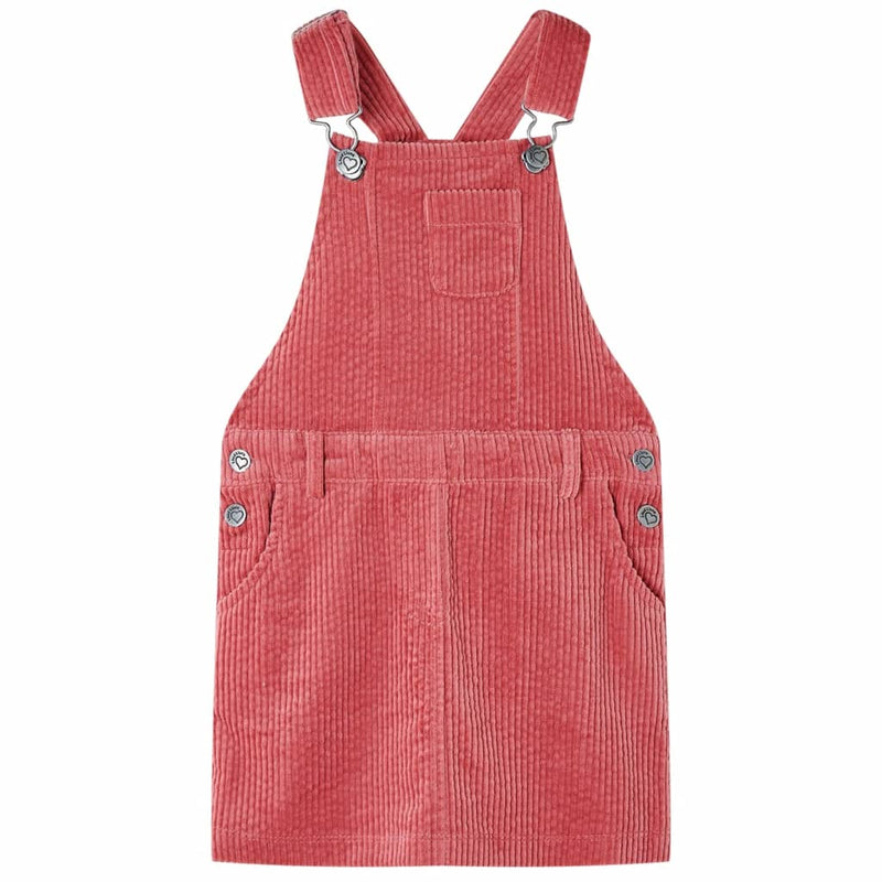 Afbeelding laden in galerijviewer, VidaXL Kindertuinjurk 116 ribfluweel roze
