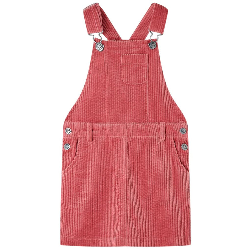 Afbeelding laden in galerijviewer, VidaXL Kindertuinjurk 128 ribfluweel roze
