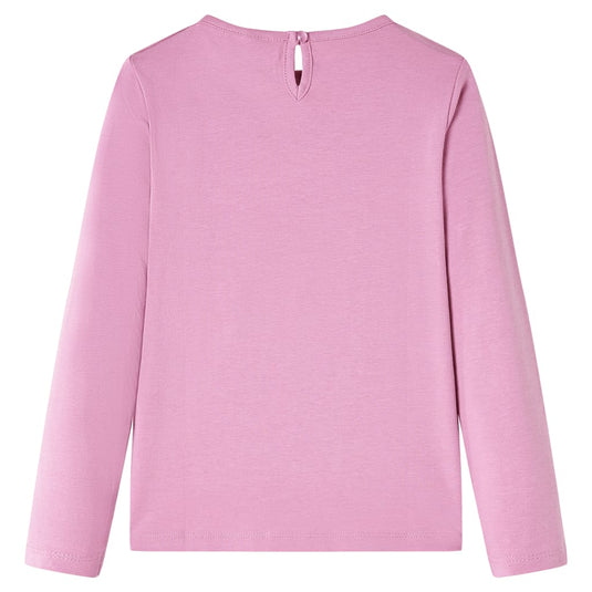 Vidaxl kindershirt met lange mouwen 128 rozebruin