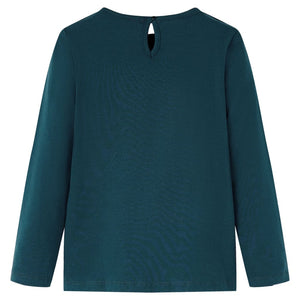 Vidaxl kindershirt met lange mouwen 104 donkergroen