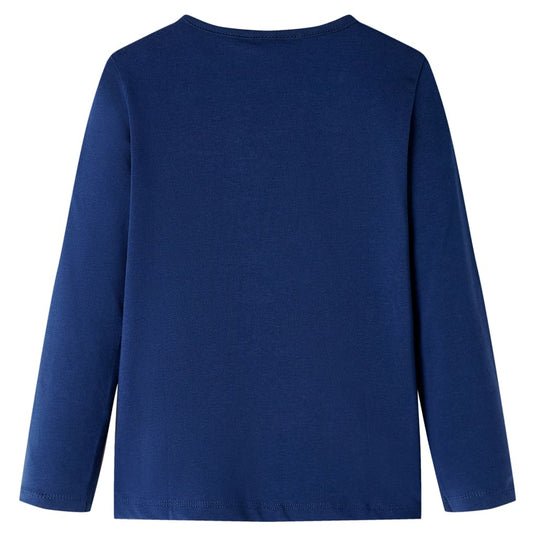 Vidaxl kindershirt met lange mouwen 116 marineblauw