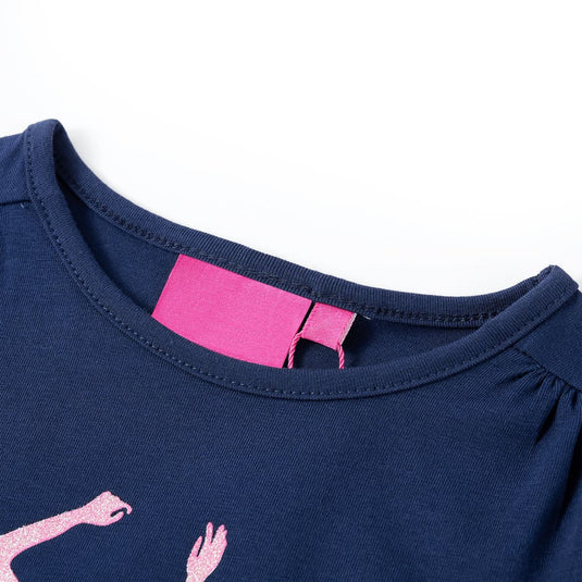 Vidaxl kindershirt met lange mouwen 116 marineblauw