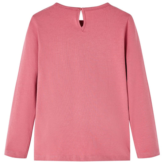 Vidaxl kindershirt met lange mouwen 104 oudroze