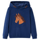 VidaXL Kindertrui met capuchon 128 marineblauw