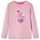 Vidaxl kindershirt met lange mouwen 128 lichtroze