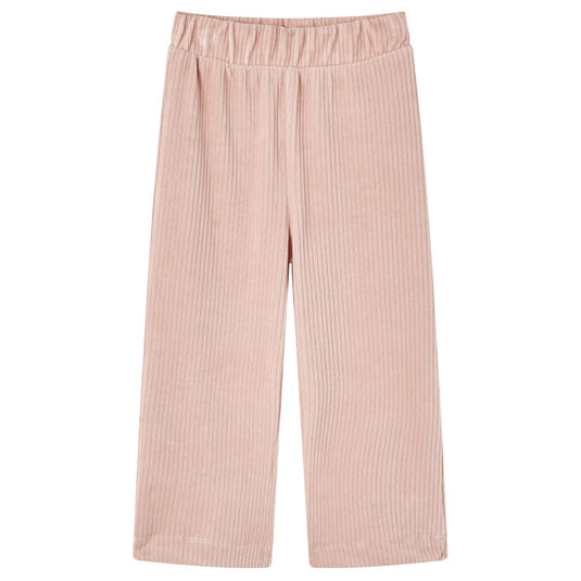 VidaXL Kinderbroek 92 ribfluweel Lichtroze