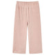 VidaXL Kinderbroek 92 ribfluweel Lichtroze