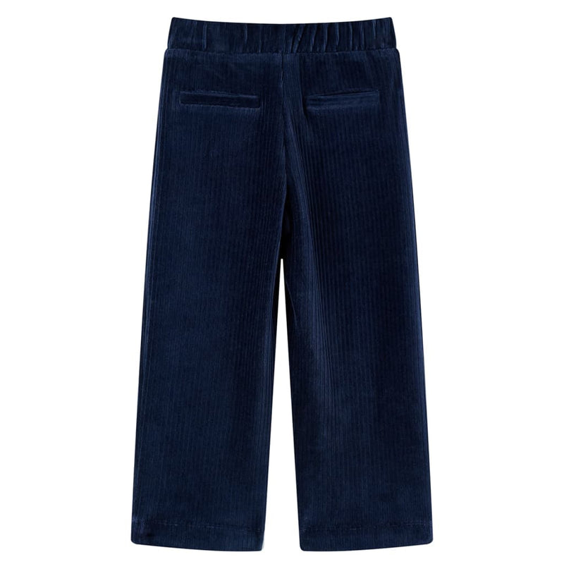 Afbeelding laden in galerijviewer, VidaXL Kinderbroek 116 ribfluweel marineblauw
