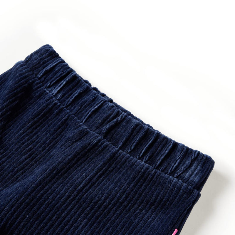 Afbeelding laden in galerijviewer, VidaXL Kinderbroek 116 ribfluweel marineblauw
