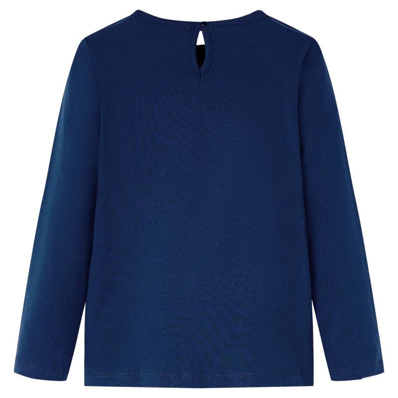 Afbeelding laden in galerijviewer, Vidaxl kindershirt met lange mouwen 140 marineblauw

