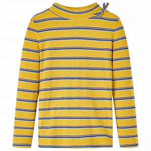 VidaXL Kindershirt met lange mouwen 116 okerkleurig
