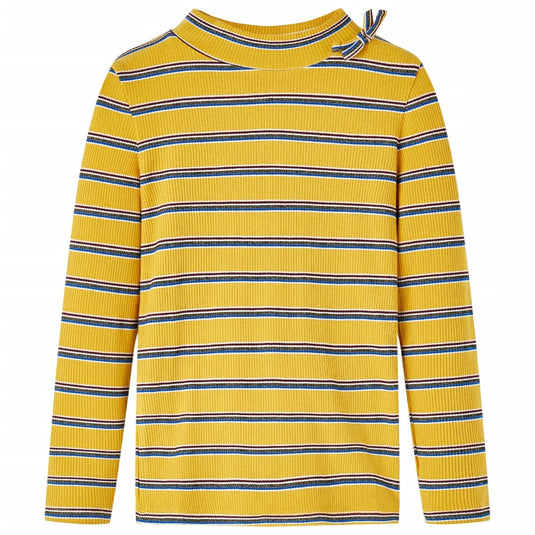 VidaXL Kindershirt met lange mouwen 116 okerkleurig