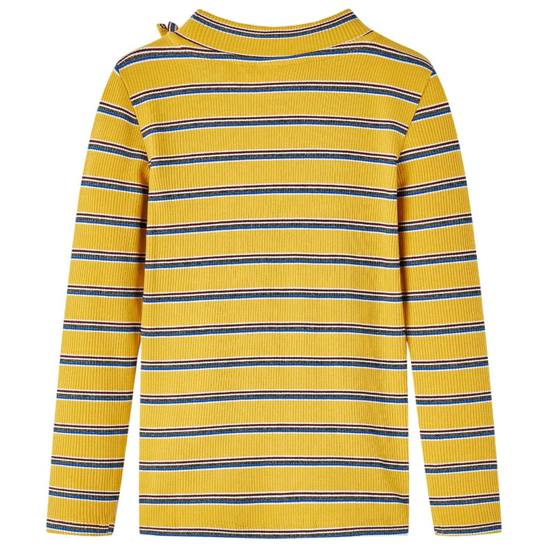 Afbeelding laden in galerijviewer, VidaXL Kindershirt met lange mouwen 116 okerkleurig
