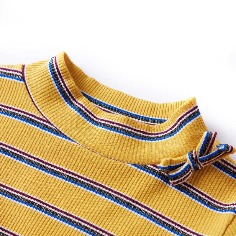 Afbeelding laden in galerijviewer, VidaXL Kindershirt met lange mouwen 116 okerkleurig
