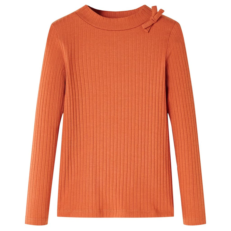 Afbeelding laden in galerijviewer, Vidaxl kindershirt met lange mouwen 104 oranjebruin
