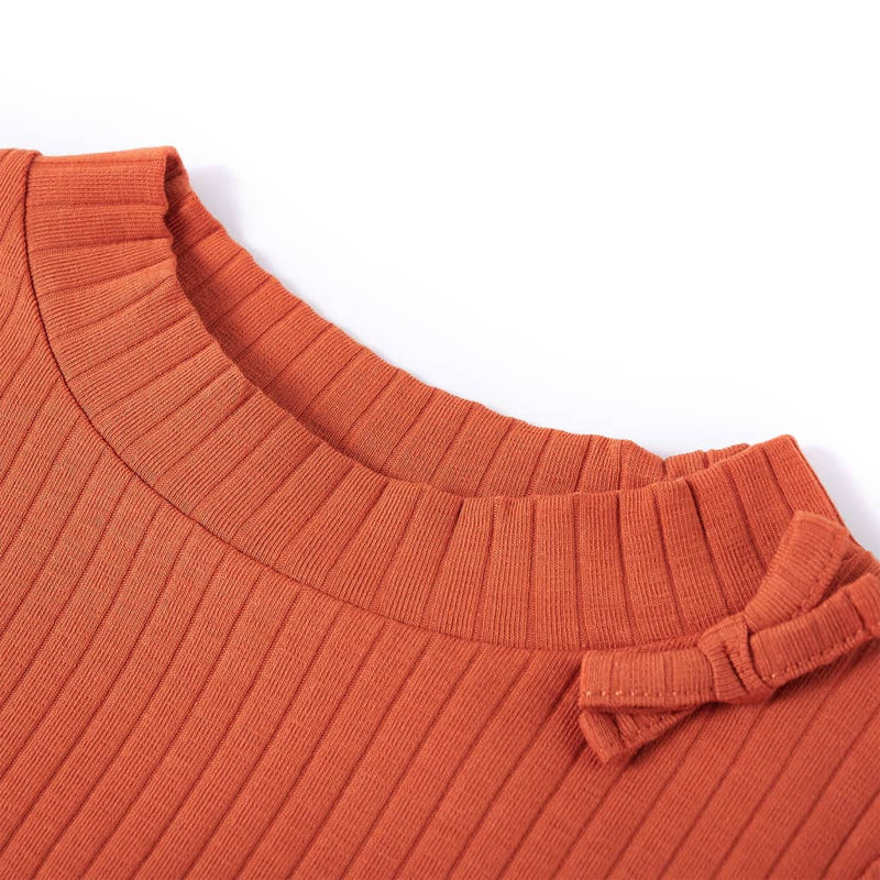 Afbeelding laden in galerijviewer, Vidaxl kindershirt met lange mouwen 104 oranjebruin
