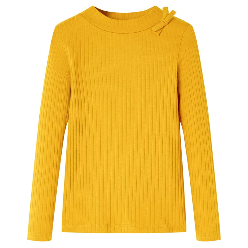 Afbeelding laden in galerijviewer, Vidaxl kindershirt met lange mouwen 116 okerkleurig
