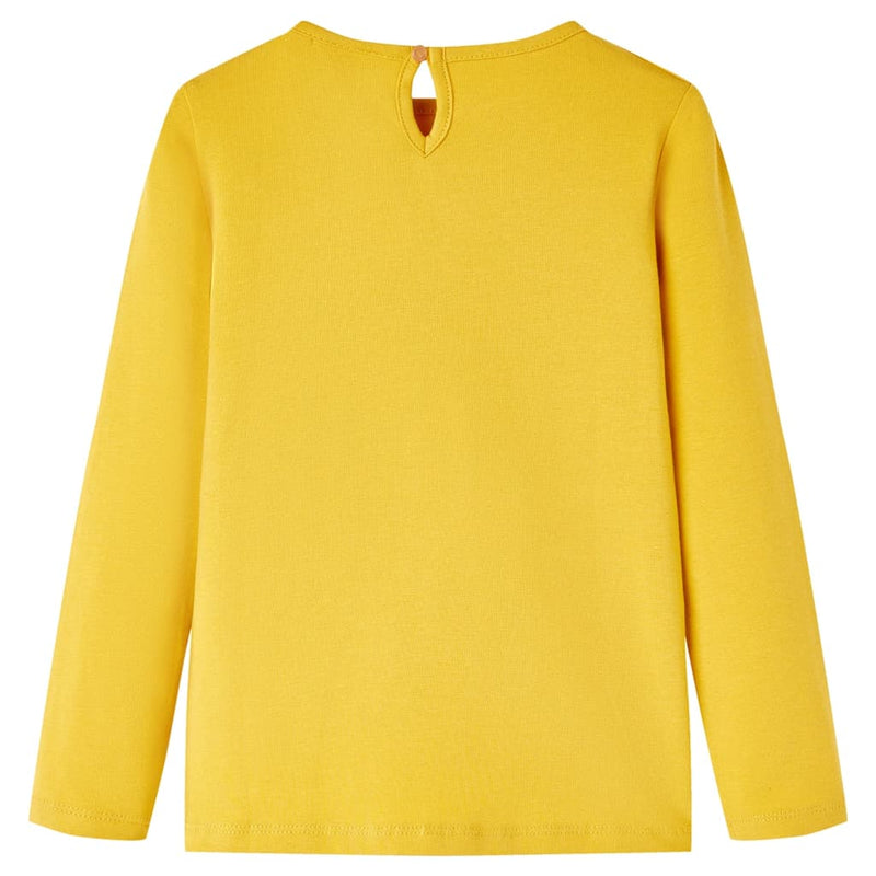 Afbeelding laden in galerijviewer, Vidaxl kindershirt met lange mouwen 116 okerkleurig
