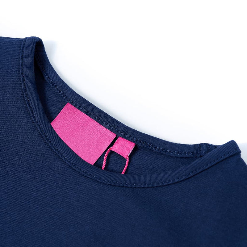 Afbeelding laden in galerijviewer, Vidaxl kindershirt met lange mouwen 116 marineblauw
