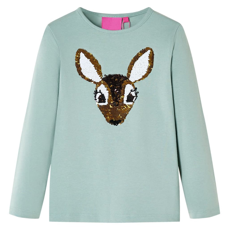 Afbeelding laden in galerijviewer, Vidaxl kindershirt met lange mouwen 104 middelmintkleurig
