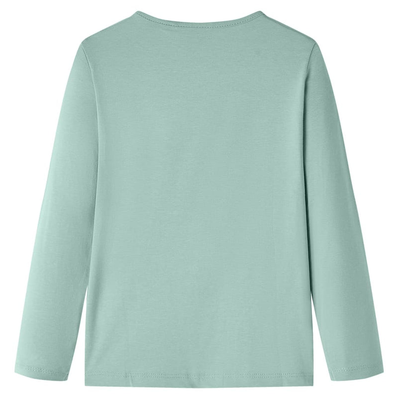 Afbeelding laden in galerijviewer, Vidaxl kindershirt met lange mouwen 104 middelmintkleurig
