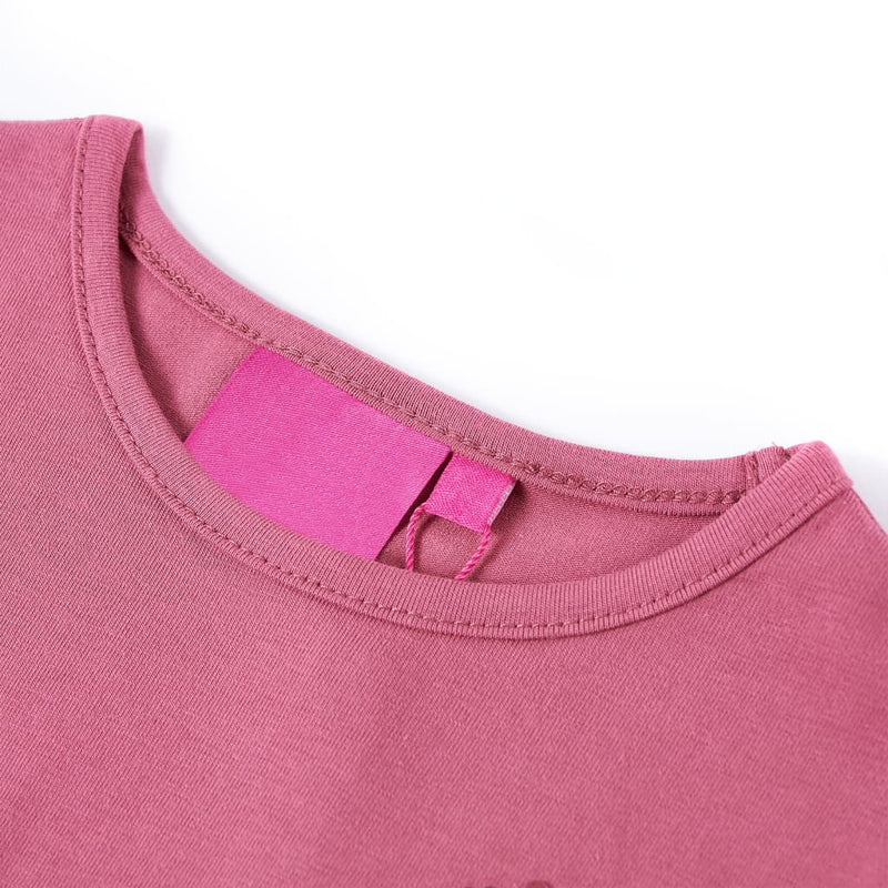 Afbeelding laden in galerijviewer, Vidaxl kindershirt met lange mouwen 104 frambozenkleurig

