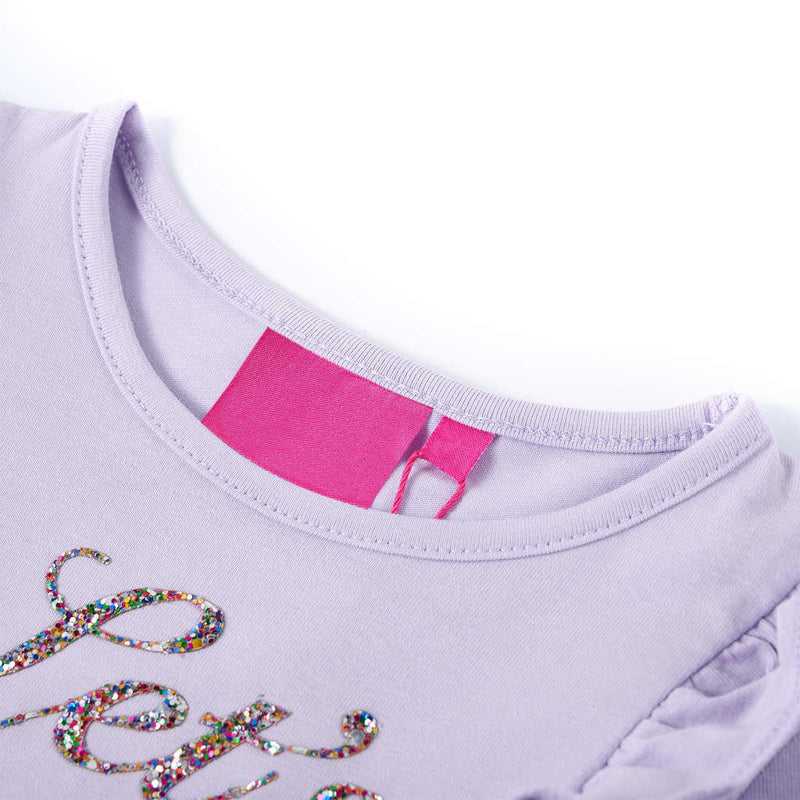 Afbeelding laden in galerijviewer, Vidaxl kindershirt met lange mouwen 104 lichtlila
