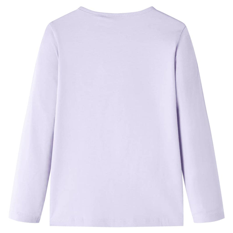 Afbeelding laden in galerijviewer, VidaXL Kindershirt met lange mouwen 116 lichtlila
