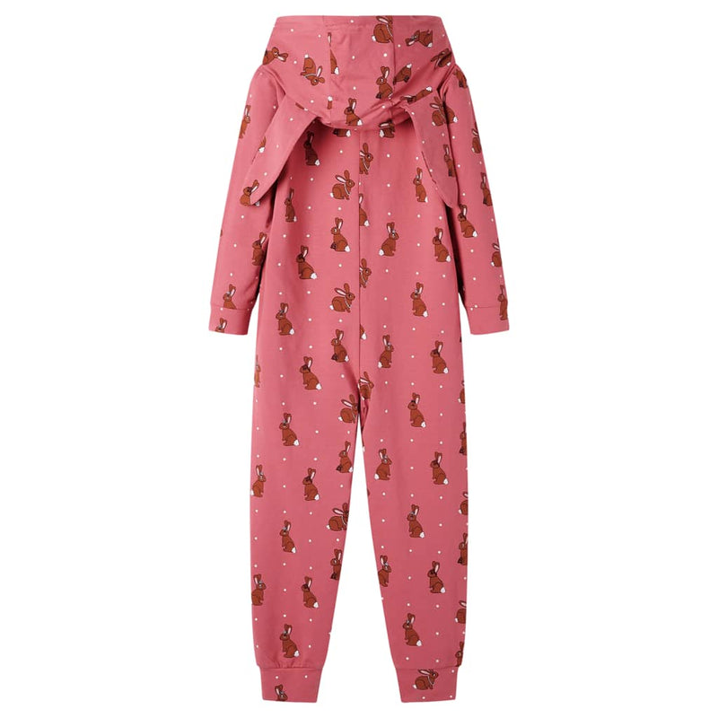Afbeelding laden in galerijviewer, VidaXL Kinderonesie met capuchon 140 oudroze
