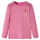 Vidaxl kindershirt met lange mouwen 128 frambozenkleurig