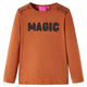 VidaXL Kindershirt met lange mouwen 128 cognackleurig