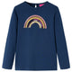 Vidaxl kindershirt met lange mouwen 116 marineblauw