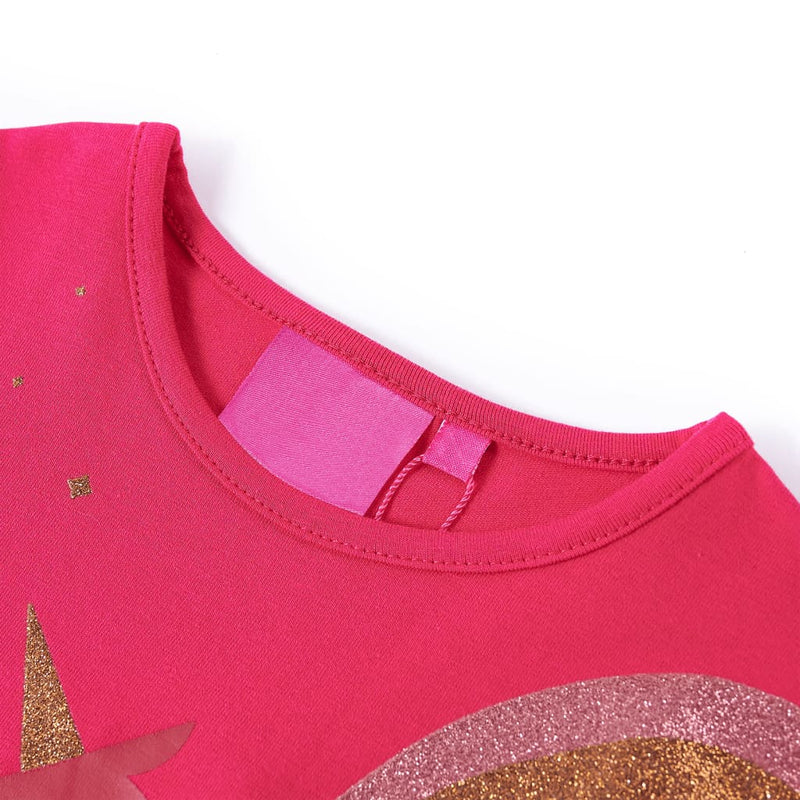 Afbeelding laden in galerijviewer, Vidaxl kindershirt met lange mouwen 92 felroze
