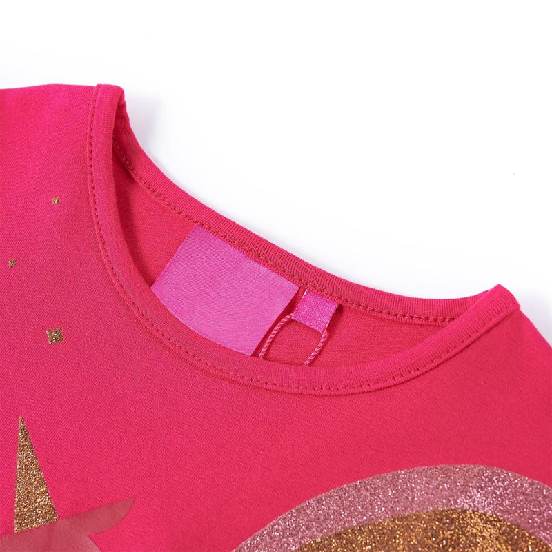Afbeelding laden in galerijviewer, Vidaxl kindershirt met lange mouwen 128 felroze
