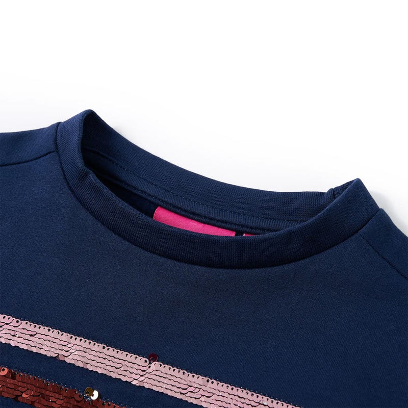 Afbeelding laden in galerijviewer, Vidaxl kinderjurk 104 marineblauw
