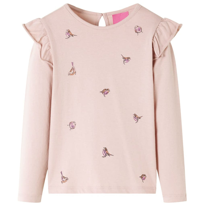 Afbeelding laden in galerijviewer, Vidaxl kindershirt met lange mouwen 128 roze
