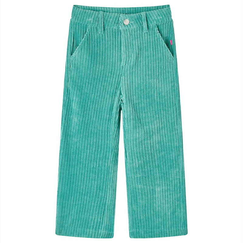 Afbeelding laden in galerijviewer, Vidaxl kinderbroek 92 ribfluweel mintgroen
