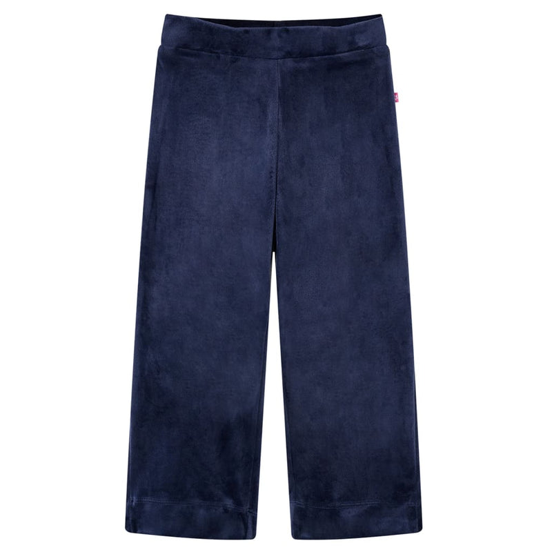 Afbeelding laden in galerijviewer, Vidaxl kinderbroek fluweel 92 donkerblauw
