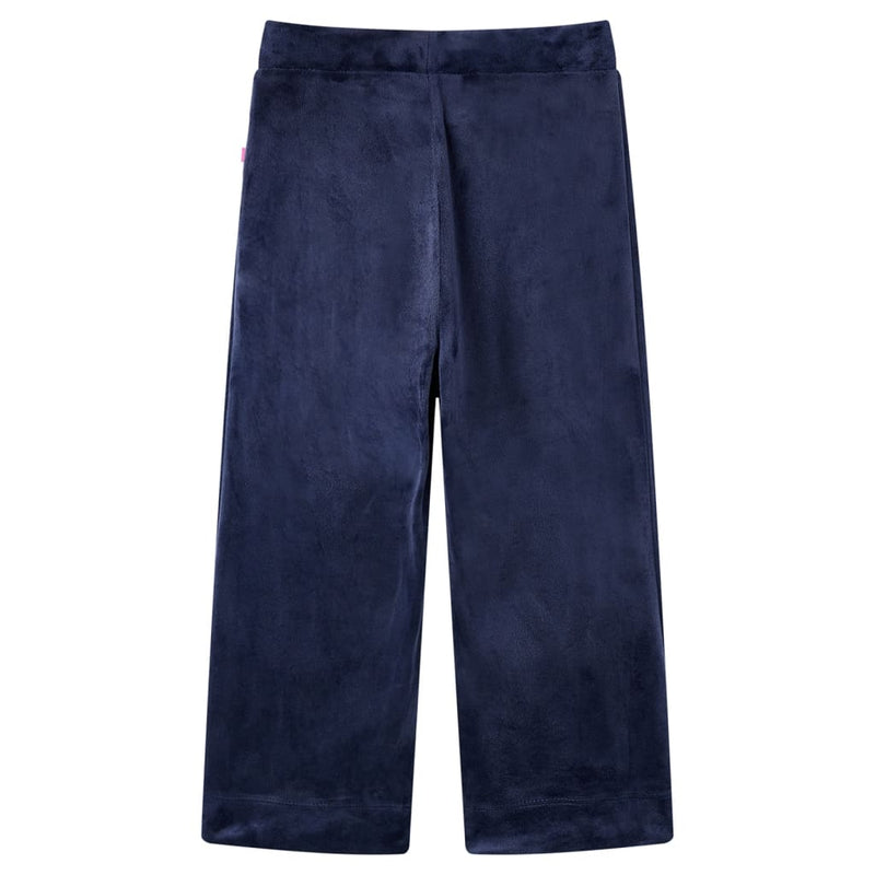 Afbeelding laden in galerijviewer, Vidaxl kinderbroek fluweel 92 donkerblauw
