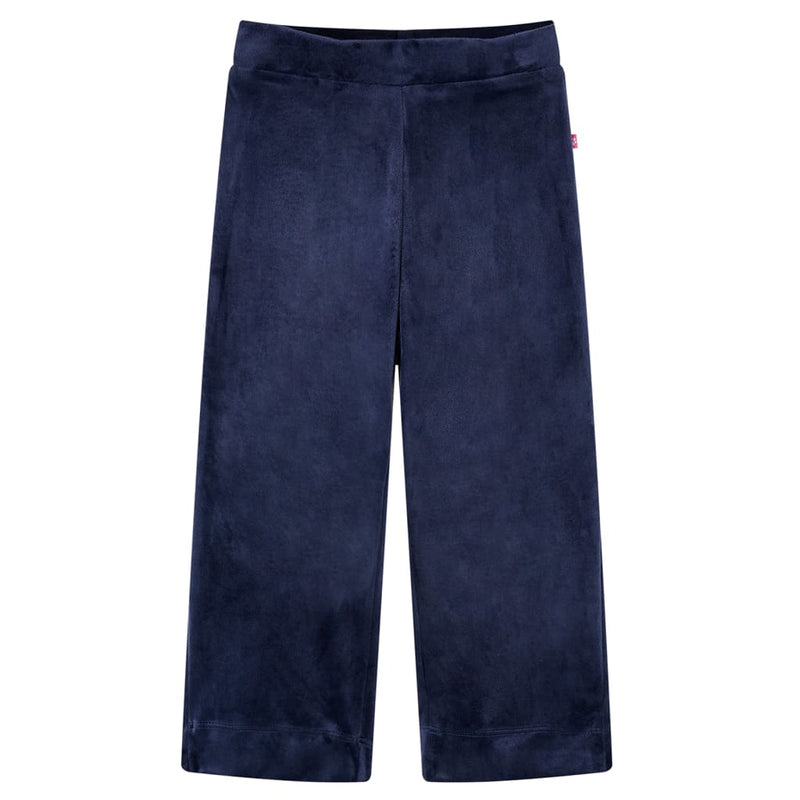 Afbeelding laden in galerijviewer, Vidaxl kinderbroek fluweel 128 donkerblauw
