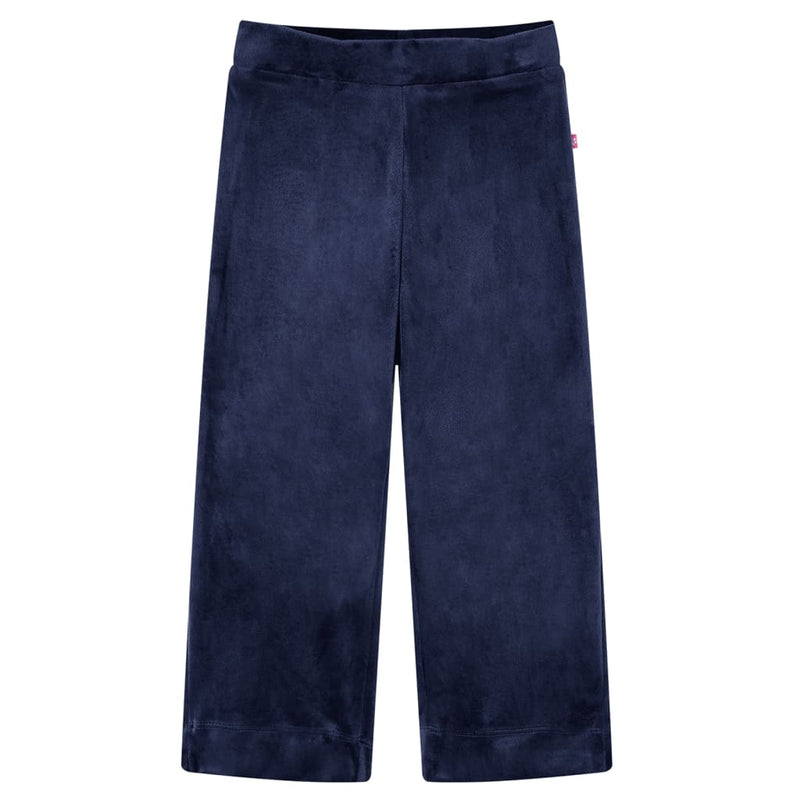 Afbeelding laden in galerijviewer, VidaXL Kinderbroek fluweel 140 donkerblauw
