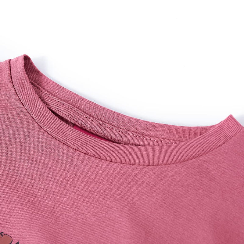 Afbeelding laden in galerijviewer, Vidaxl kindershirt met lange mouwen 116 frambooskleurig
