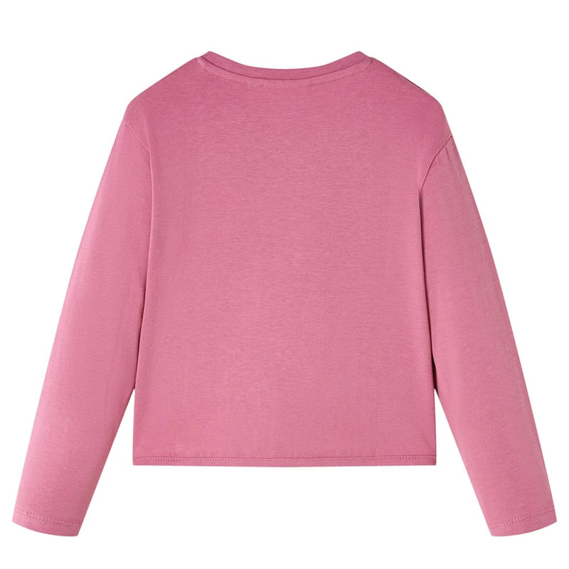 Afbeelding laden in galerijviewer, Vidaxl kindershirt met lange mouwen 140 frambooskleurig
