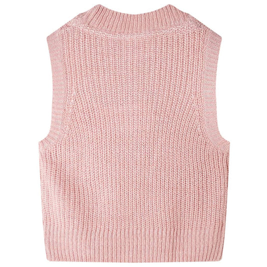 Vidaxl kinderspencer gebreid 104 lichtroze
