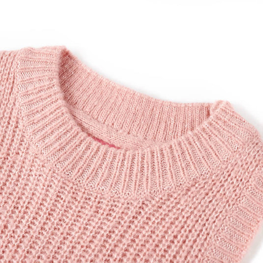 Vidaxl kinderspencer gebreid 104 lichtroze