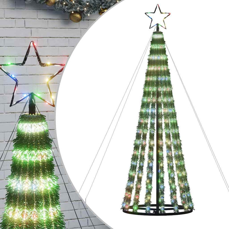 Afbeelding laden in galerijviewer, Vidaxl led-kerstboom 275 leds kleurrijk 180 cm
